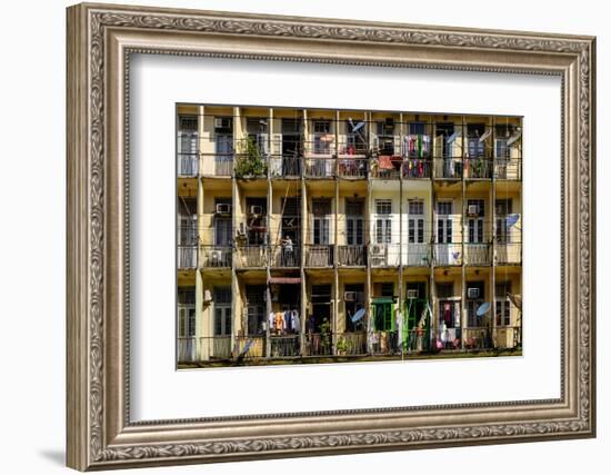 Old City, Yangon (Rangoon), Myanmar (Burma), Asia-Nathalie Cuvelier-Framed Photographic Print