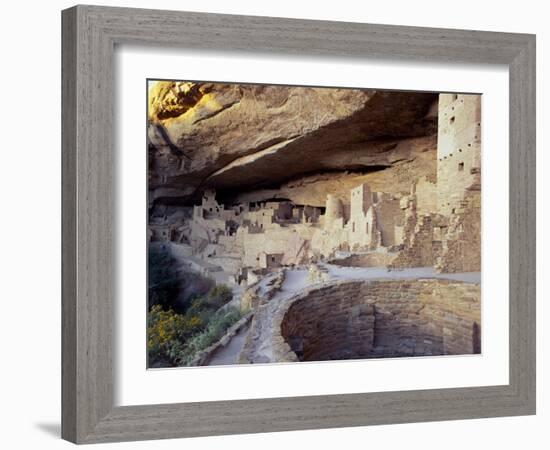 Old Cliff Dwellings and Cliff Palace in the Mesa Verde National Park, Colorado, USA-Gavin Hellier-Framed Photographic Print