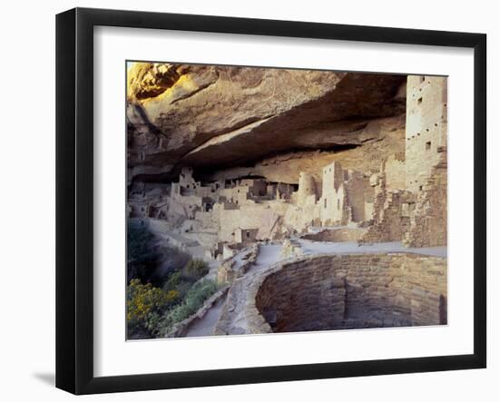 Old Cliff Dwellings and Cliff Palace in the Mesa Verde National Park, Colorado, USA-Gavin Hellier-Framed Photographic Print