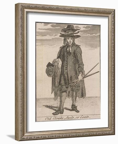 Old Cloaks, Suits, or Coats, Cries of London-Marcellus Laroon-Framed Giclee Print