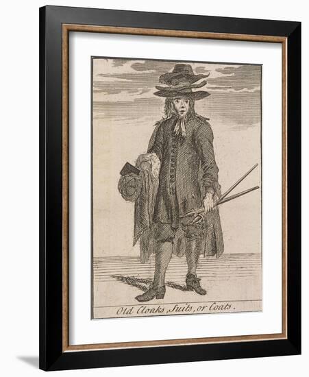 Old Cloaks, Suits, or Coats, Cries of London-Marcellus Laroon-Framed Giclee Print