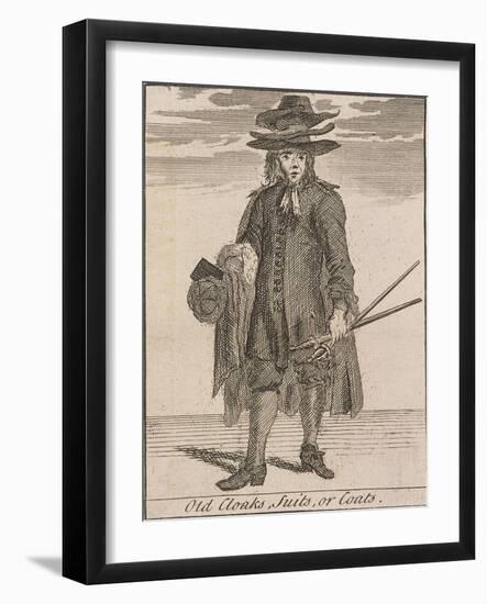 Old Cloaks, Suits, or Coats, Cries of London-Marcellus Laroon-Framed Giclee Print