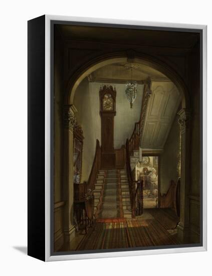 Old Clock on the Stairs, 1868-Edward Lamson Henry-Framed Premier Image Canvas
