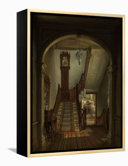 Old Clock on the Stairs, 1868-Edward Lamson Henry-Framed Premier Image Canvas