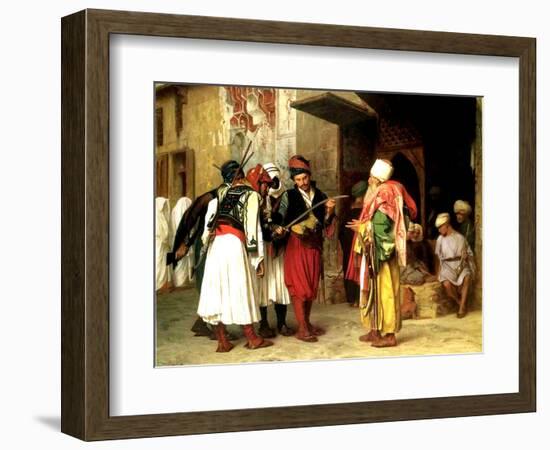 Old Clothes Merchant, Cairo, 1866-Jean Leon Gerome-Framed Giclee Print