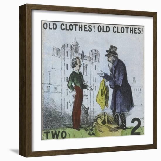 Old Clothes! Old Clothes!, Cries of London, C1840-TH Jones-Framed Giclee Print