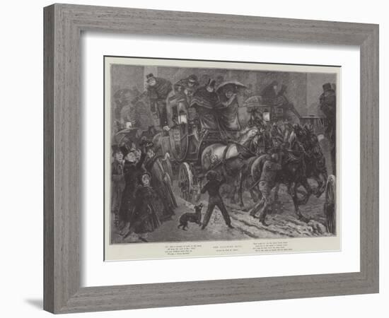 Old Coaching Days-Sir Frederick William Burton-Framed Giclee Print