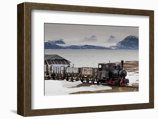 Old Coal Train with Snow-Eleanor-Framed Photographic Print