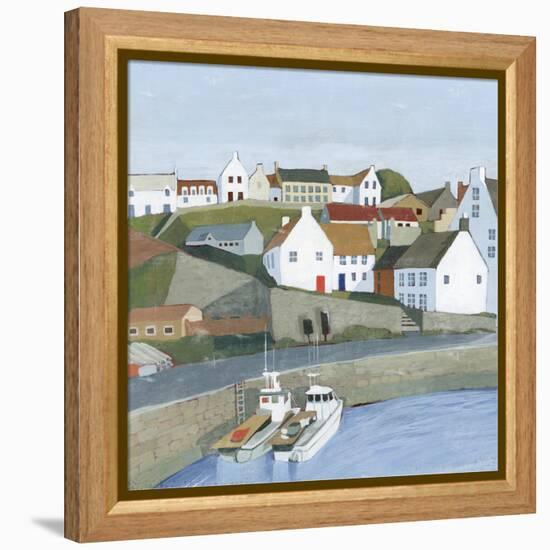 Old Coast Town I-Grace Popp-Framed Stretched Canvas