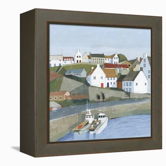 Old Coast Town I-Grace Popp-Framed Stretched Canvas