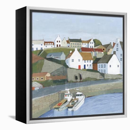 Old Coast Town I-Grace Popp-Framed Stretched Canvas