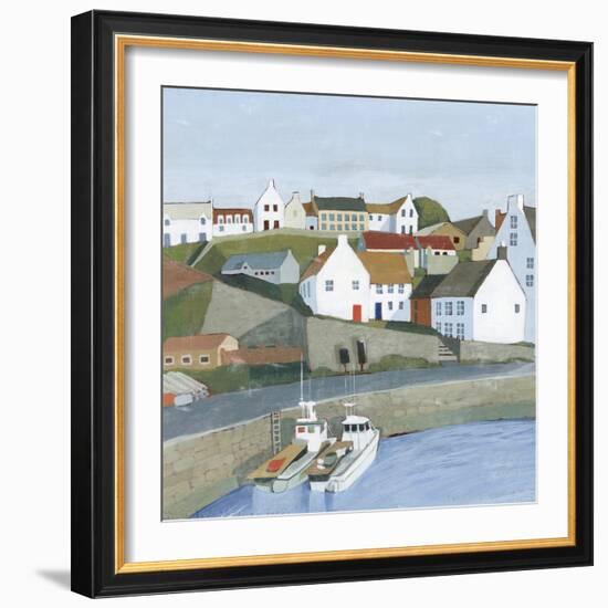 Old Coast Town I-Grace Popp-Framed Art Print