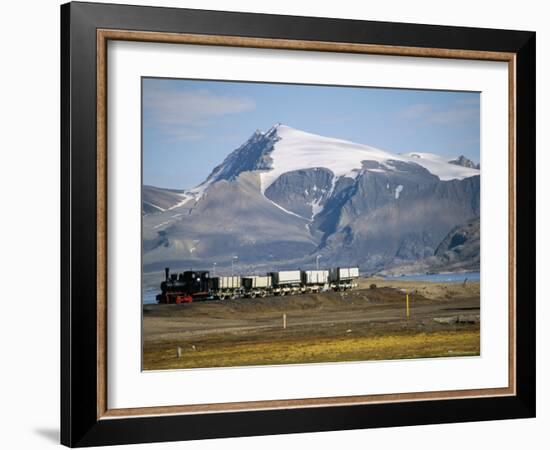 Old Colliery Locomotive, Ny Alesund, Spitsbergen, Norway, Scandinavia-David Lomax-Framed Photographic Print