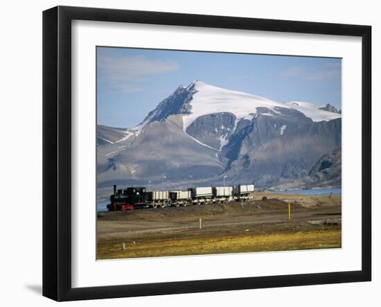 Old Colliery Locomotive, Ny Alesund, Spitsbergen, Norway, Scandinavia-David Lomax-Framed Photographic Print