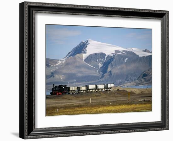 Old Colliery Locomotive, Ny Alesund, Spitsbergen, Norway, Scandinavia-David Lomax-Framed Photographic Print