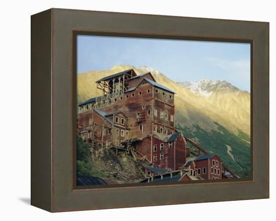 Old Copper Mine Buildings, Preserved National Historic Site, Kennecott, Alaska, USA-Anthony Waltham-Framed Premier Image Canvas