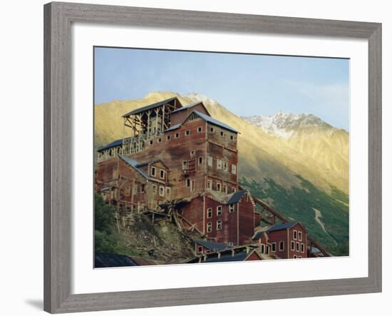 Old Copper Mine Buildings, Preserved National Historic Site, Kennecott, Alaska, USA-Anthony Waltham-Framed Photographic Print