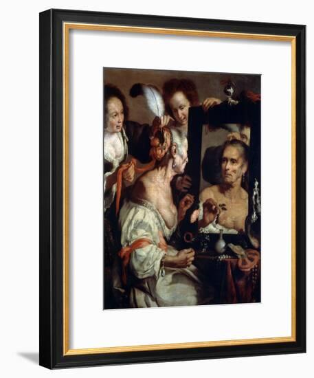 Old Coquette (Vanita), after 1630-Bernardo Strozzi-Framed Giclee Print