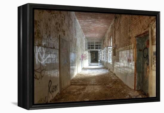 Old Corridor of Health Resorts in Beelitz-Stefan Schierle-Framed Premier Image Canvas