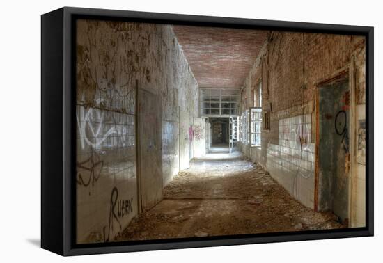 Old Corridor of Health Resorts in Beelitz-Stefan Schierle-Framed Premier Image Canvas