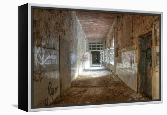 Old Corridor of Health Resorts in Beelitz-Stefan Schierle-Framed Premier Image Canvas