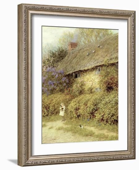 Old Cottage at Freshwater, Isle of Wight-Helen Allingham-Framed Giclee Print