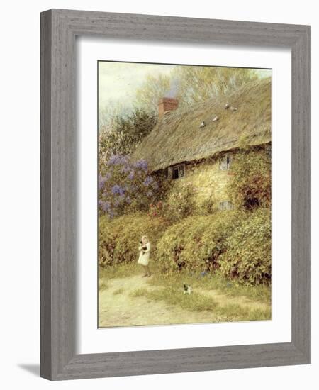 Old Cottage at Freshwater, Isle of Wight-Helen Allingham-Framed Giclee Print