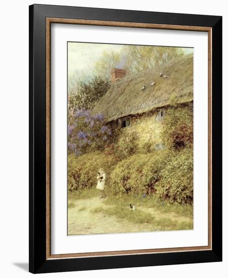 Old Cottage at Freshwater, Isle of Wight-Helen Allingham-Framed Giclee Print