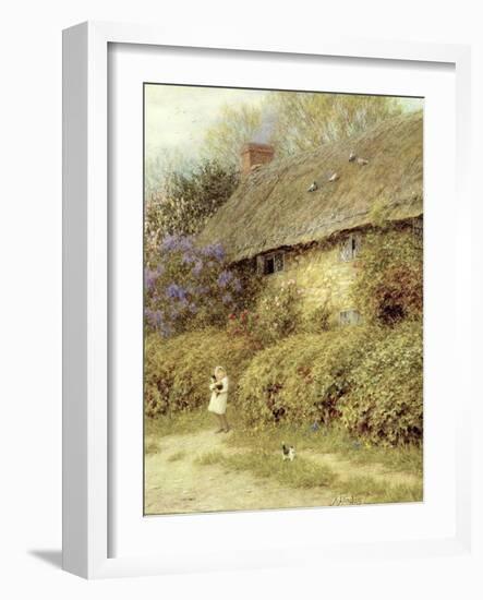 Old Cottage at Freshwater, Isle of Wight-Helen Allingham-Framed Giclee Print