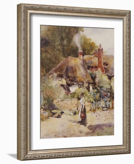 Old Cottage at Sutton Courtney, Berkshire-David Woodlock-Framed Giclee Print