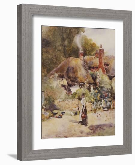 Old Cottage at Sutton Courtney, Berkshire-David Woodlock-Framed Giclee Print