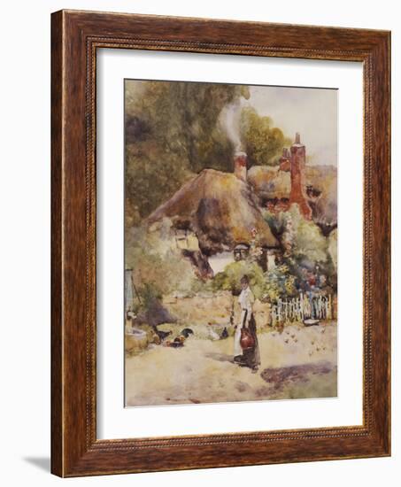 Old Cottage at Sutton Courtney, Berkshire-David Woodlock-Framed Giclee Print