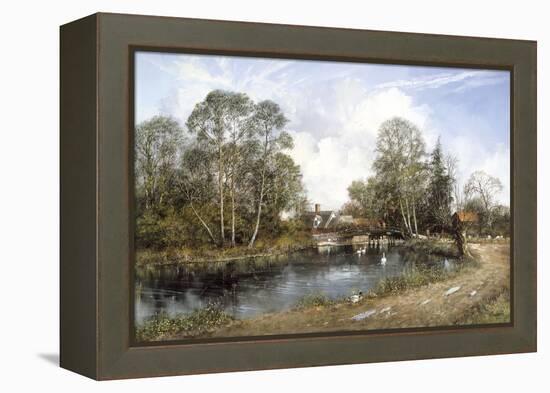 Old Cottage, Flatford Mill-Clive Madgwick-Framed Stretched Canvas