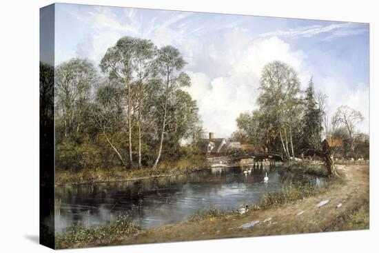 Old Cottage, Flatford Mill-Clive Madgwick-Framed Stretched Canvas