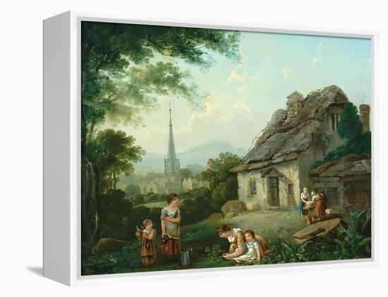 Old Cottage, Masham, 1816-Julius Caesar Ibbetson-Framed Premier Image Canvas