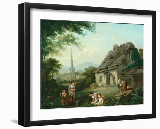 Old Cottage, Masham, 1816-Julius Caesar Ibbetson-Framed Giclee Print