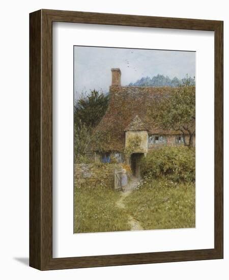 Old Cottage, Witley-Helen Allingham-Framed Giclee Print