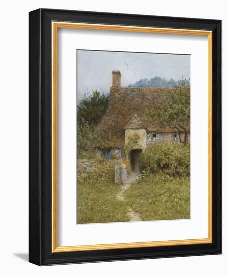 Old Cottage, Witley-Helen Allingham-Framed Giclee Print