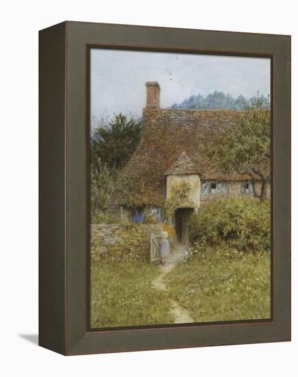 Old Cottage, Witley-Helen Allingham-Framed Premier Image Canvas