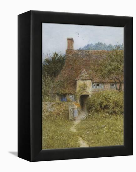 Old Cottage, Witley-Helen Allingham-Framed Premier Image Canvas