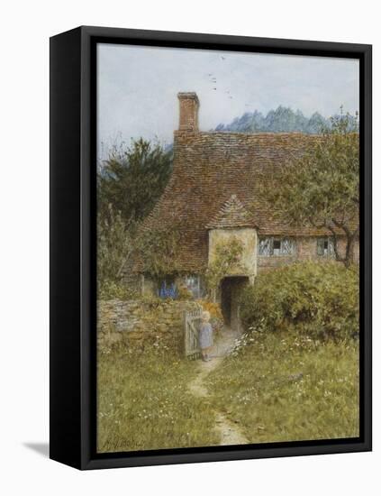 Old Cottage, Witley-Helen Allingham-Framed Premier Image Canvas