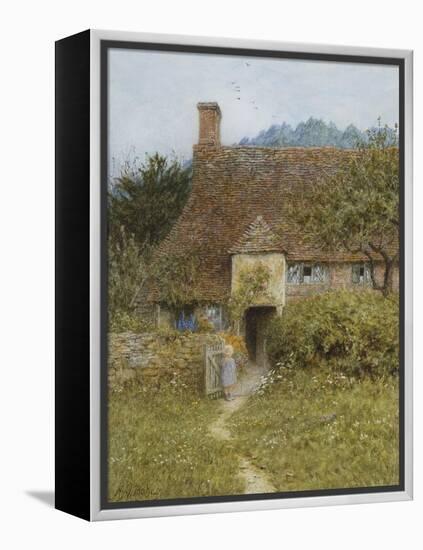 Old Cottage, Witley-Helen Allingham-Framed Premier Image Canvas