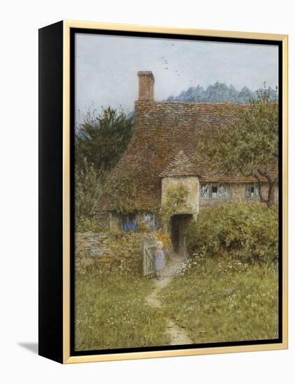 Old Cottage, Witley-Helen Allingham-Framed Premier Image Canvas