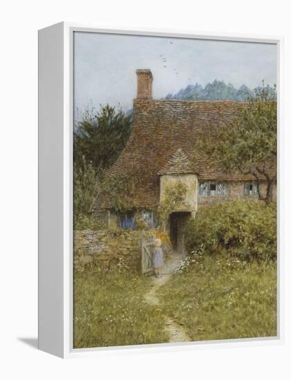 Old Cottage, Witley-Helen Allingham-Framed Premier Image Canvas