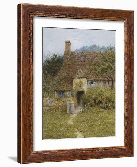 Old Cottage, Witley-Helen Allingham-Framed Giclee Print