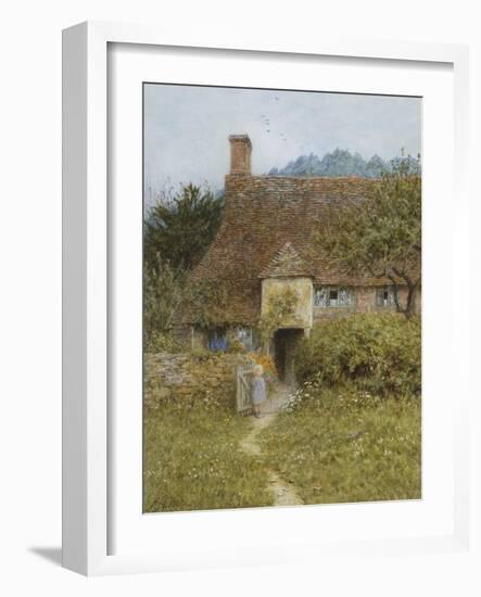 Old Cottage, Witley-Helen Allingham-Framed Giclee Print