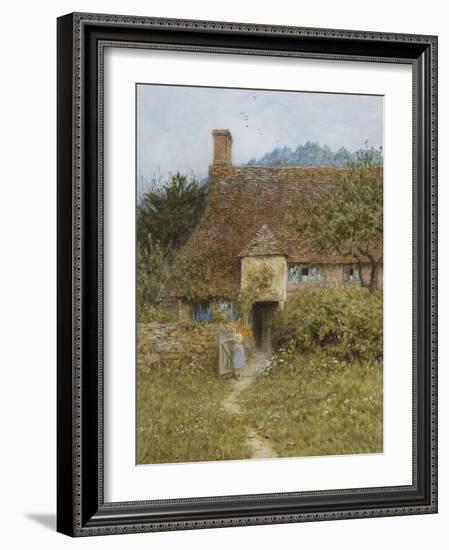 Old Cottage, Witley-Helen Allingham-Framed Giclee Print
