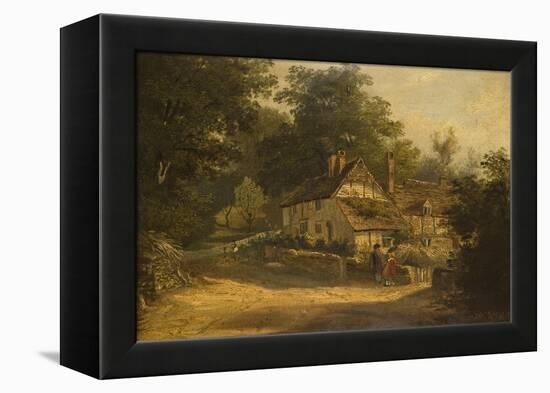 Old Cottages at Petersfield, 1820-William Kidd-Framed Premier Image Canvas