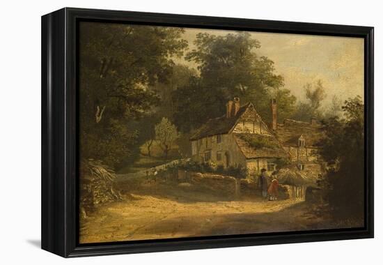 Old Cottages at Petersfield, 1820-William Kidd-Framed Premier Image Canvas