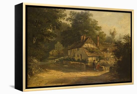 Old Cottages at Petersfield, 1820-William Kidd-Framed Premier Image Canvas